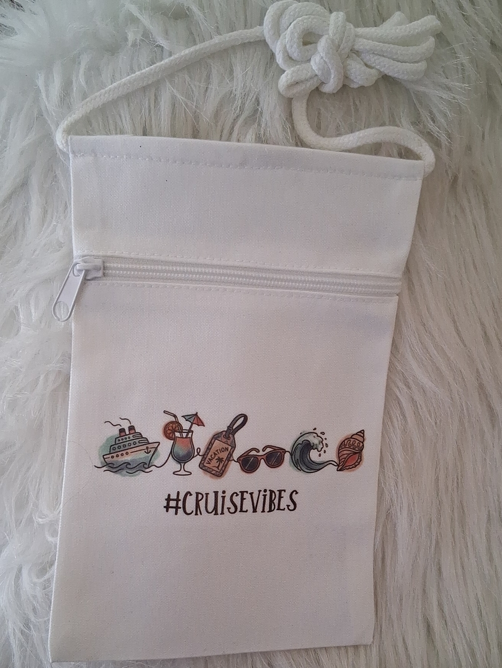 #CRUISEVIBES Canvas Crossbody Bag